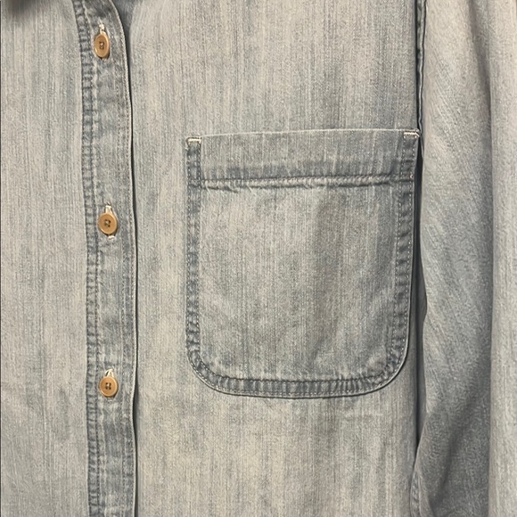 Outerknown Blue Button Down Shirt The Weekend Shirt - Picture 3 of 7